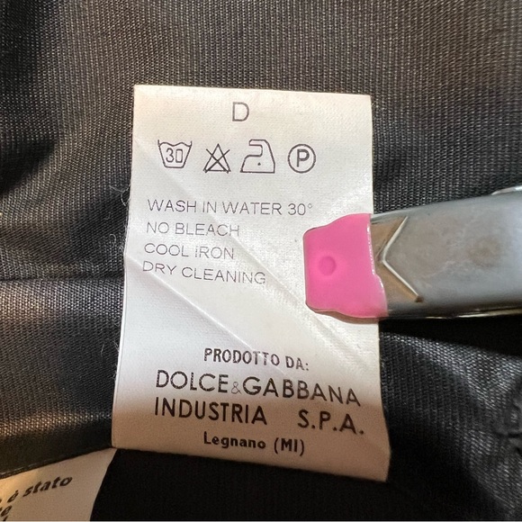 AUTHENTIC Dolce & Gabbana Snap Italy Short Sleeve Shirt Size 39 -15 1/2 Neck EUC - Picture 9 of 12